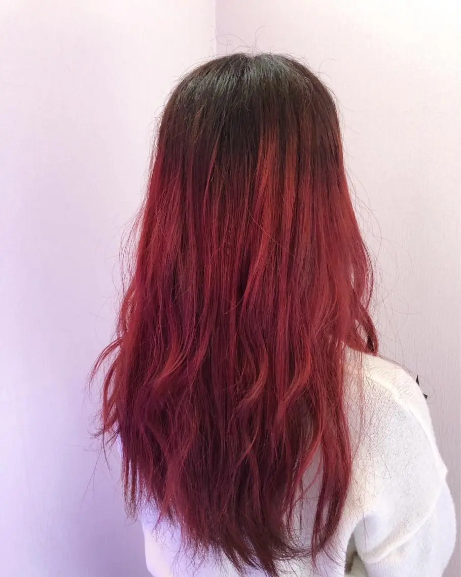 ロング カラー 黒髪 卒業式のヘアスタイル 白井 つづりのヘアスタイル