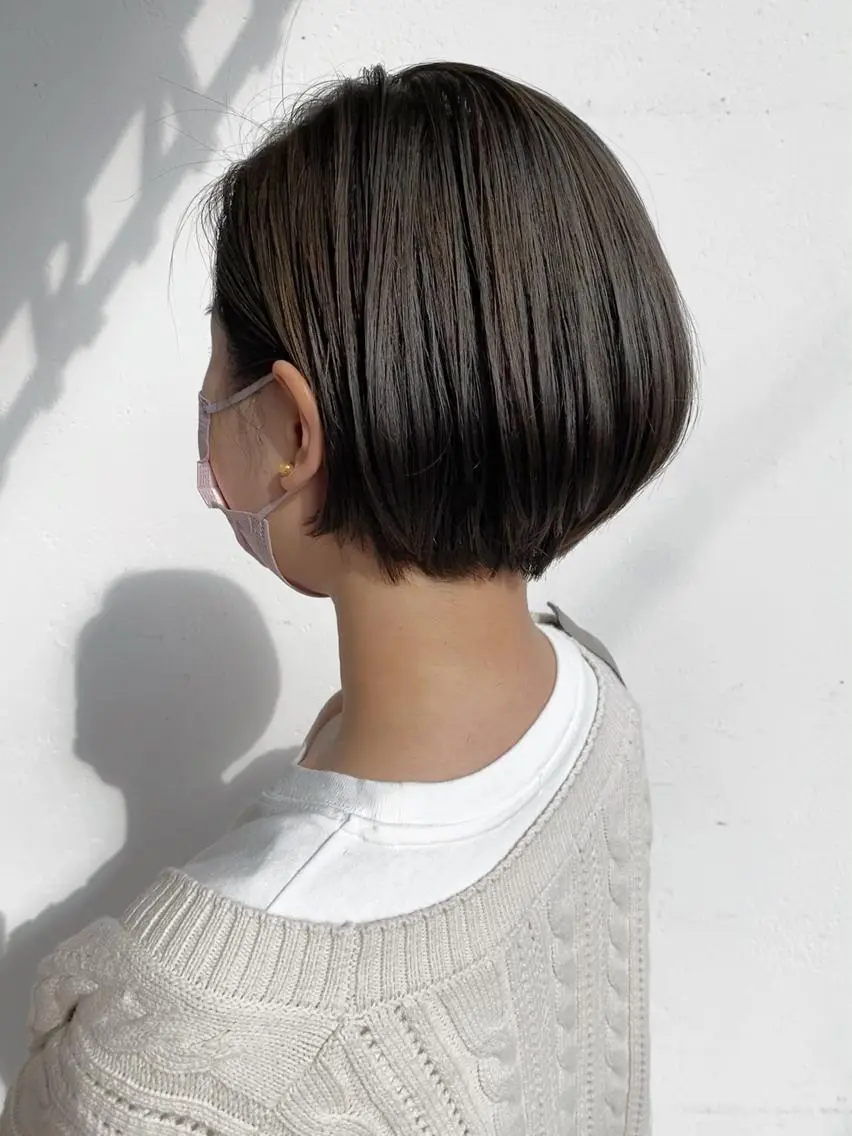 ショート ヘアカラー トリートメント 青木 みなのヘアスタイル