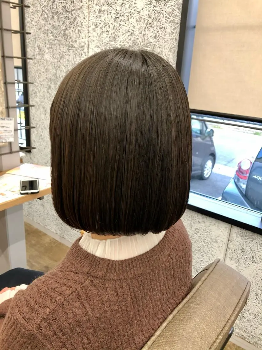 ミディアム ボブ カノエ 松江学園店のヘアスタイル