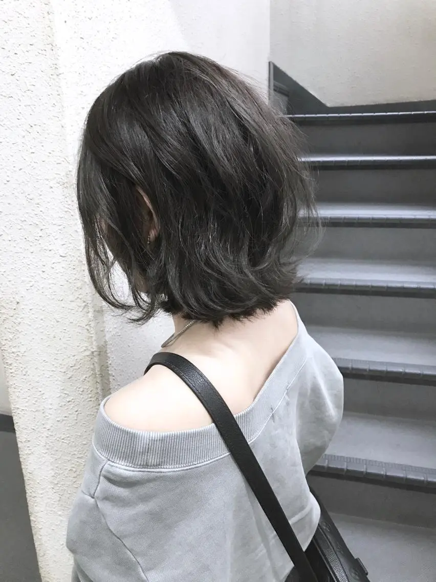 ミディアム カラー グレージュ カット ヘアカラー トリートメント 💎髪質改善💎 デザイナーshinのヘアスタイル