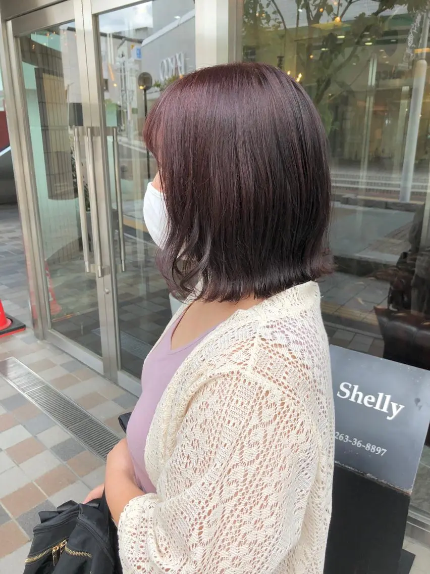 ミディアム ピンクラベンダー キノシタ ナオユキのヘアスタイル