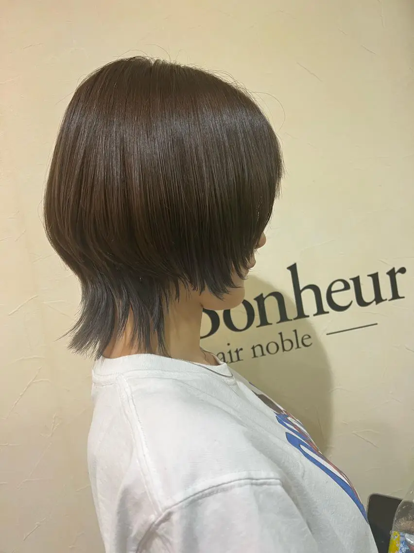 ショート カラー ウルフカット 新越谷noble店長 松本拓也▶◀*.のヘアスタイル