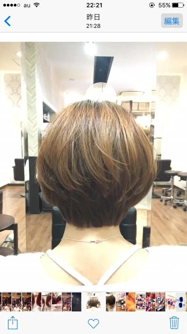 ショート ショートボブ ボブ ショートヘア IVY villa Suzu.のヘアスタイル