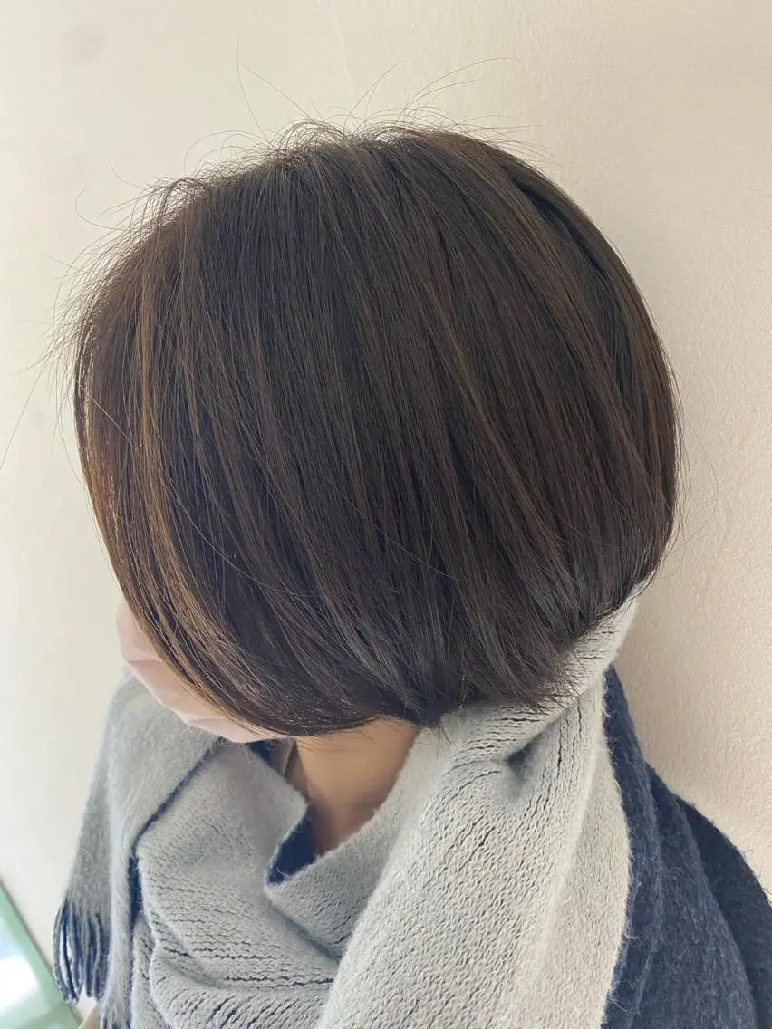 ショート カラー ハイライトカラー ハイライト 柳澤 和也のヘアスタイル