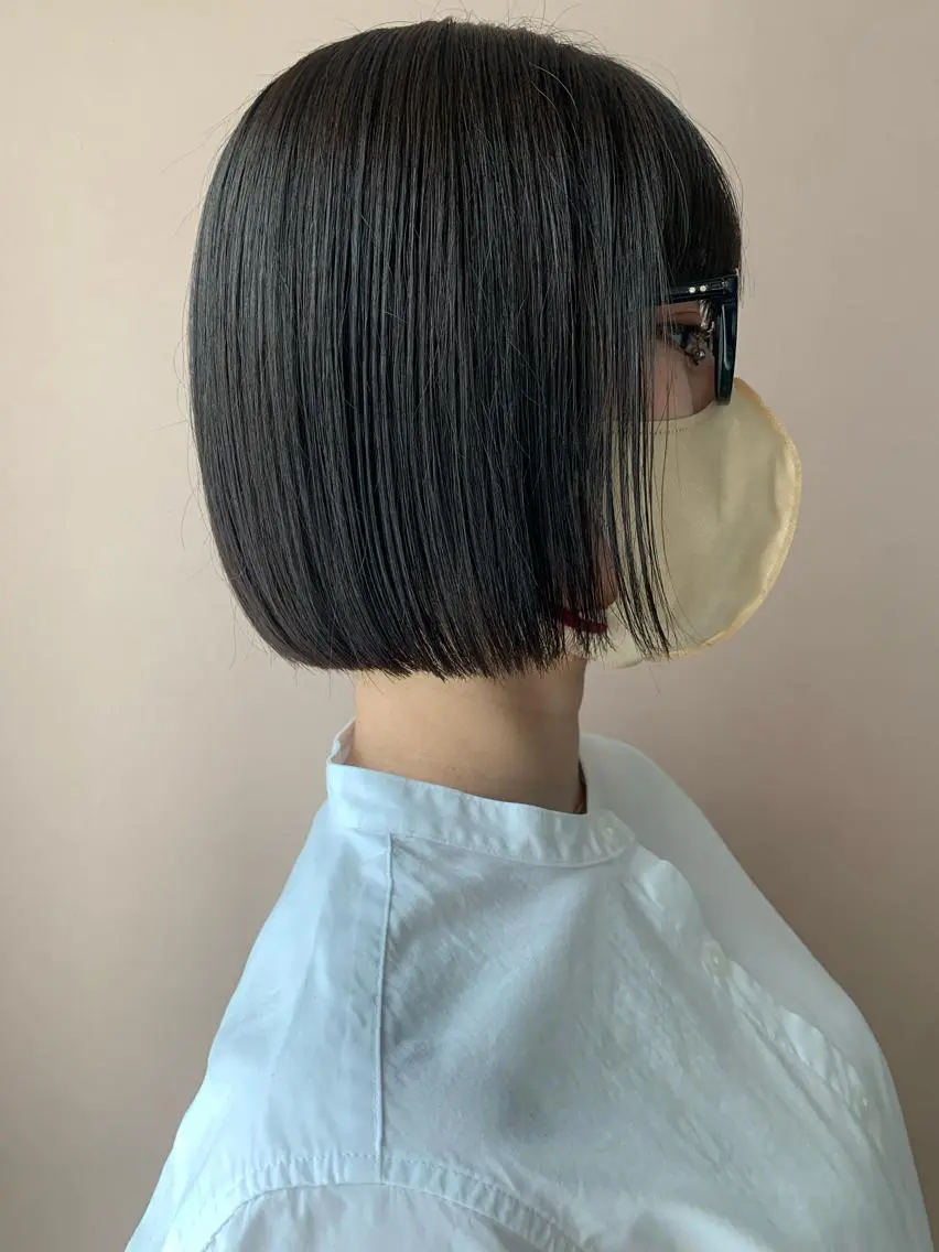 ショート カラー ブリーチ 透明感カラー ブリーチなしカラー hubhair レイヤー/透明感のヘアスタイル