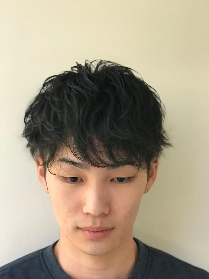 ショート パーマ メンズ カット パーマ トリートメント メンズ&髪質改善縮毛 矯正【平山🔥拓哉】のヘアスタイル