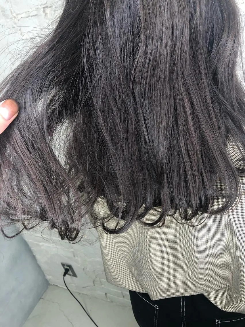 セミロング パープルカラー 透明感カラー/メンズ 特化kazumaのヘアスタイル