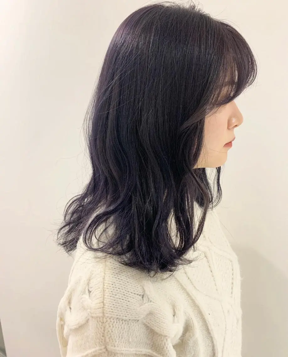 ミディアム カラー ヘアアレンジ カット ヘアカラー トリートメント ヘアセット 憧れの艶ハイトーンへ 🌙サイダサキのヘアスタイル