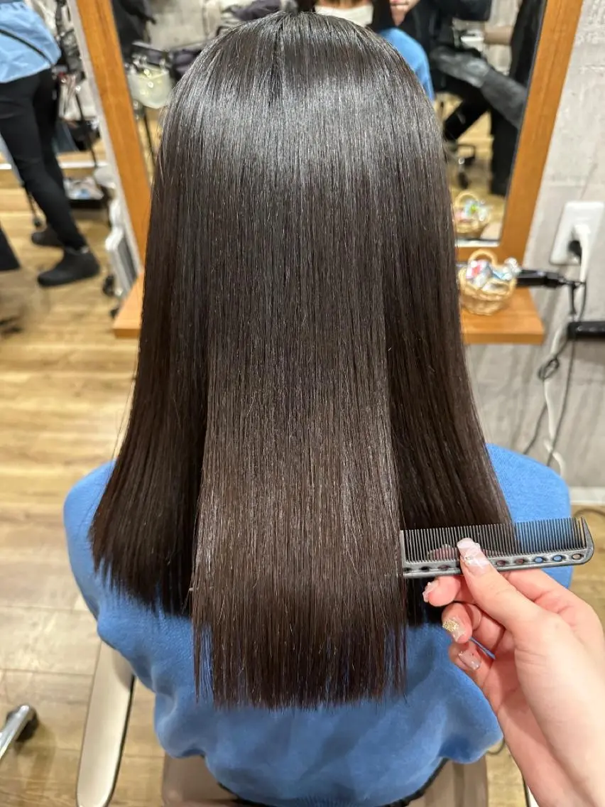 ミディアム 韓国𝐻𝑎𝑖𝑟 🇰🇷🖤ハラのヘアスタイル