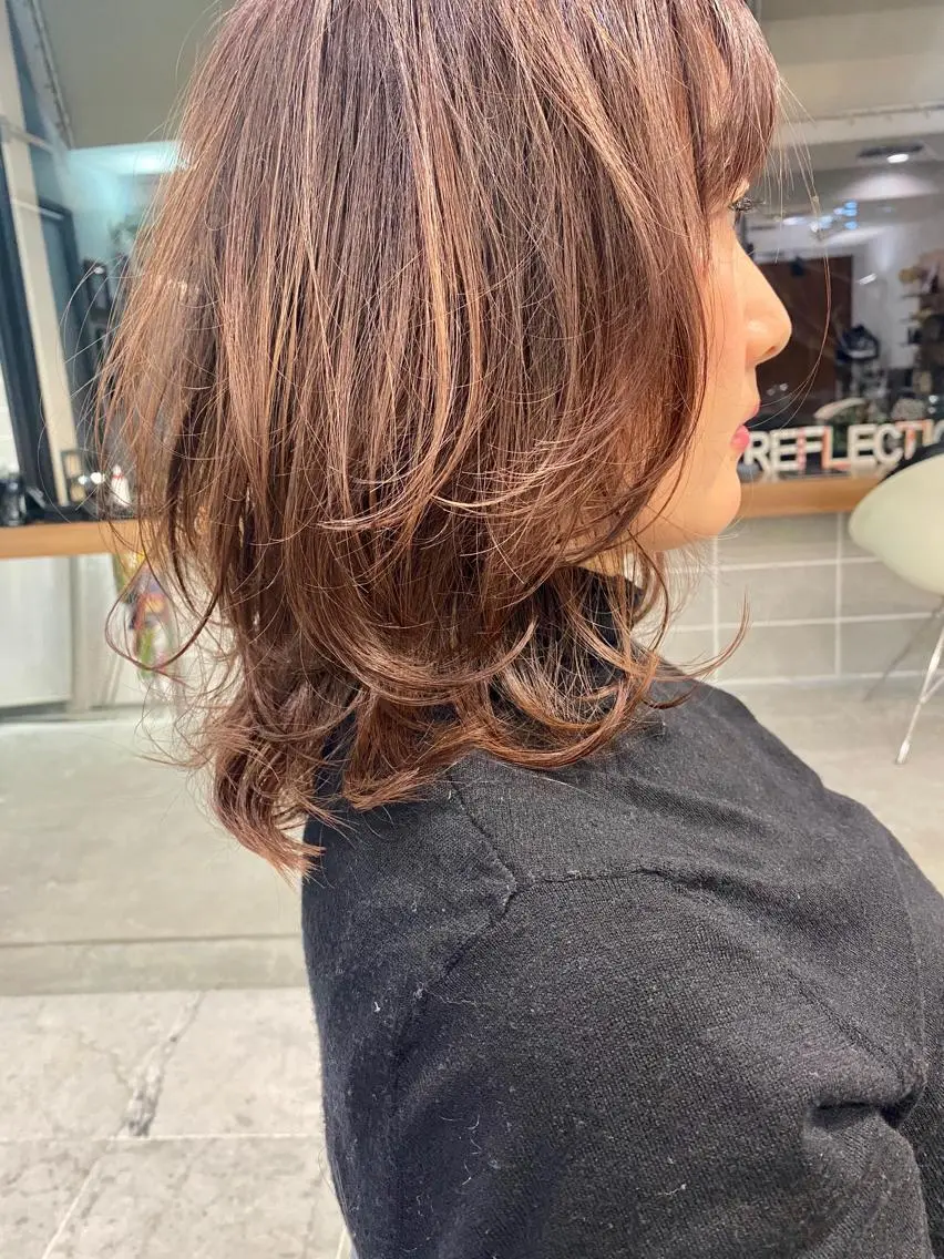 ミディアム イシマル ナオヤのヘアスタイル