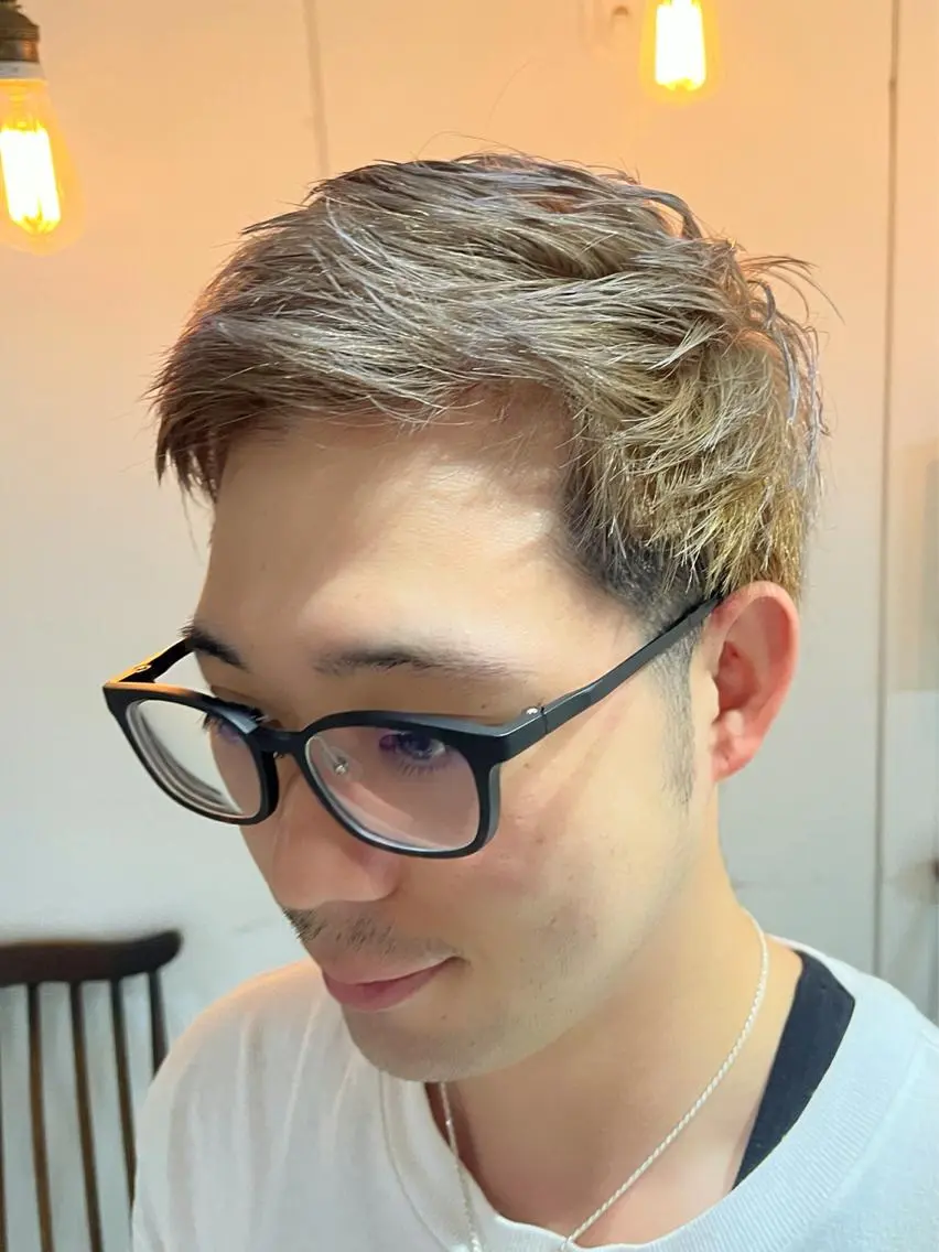 ショート カラー メンズ カット ヘアカラー トリートメント 杉本 直樹のヘアスタイル