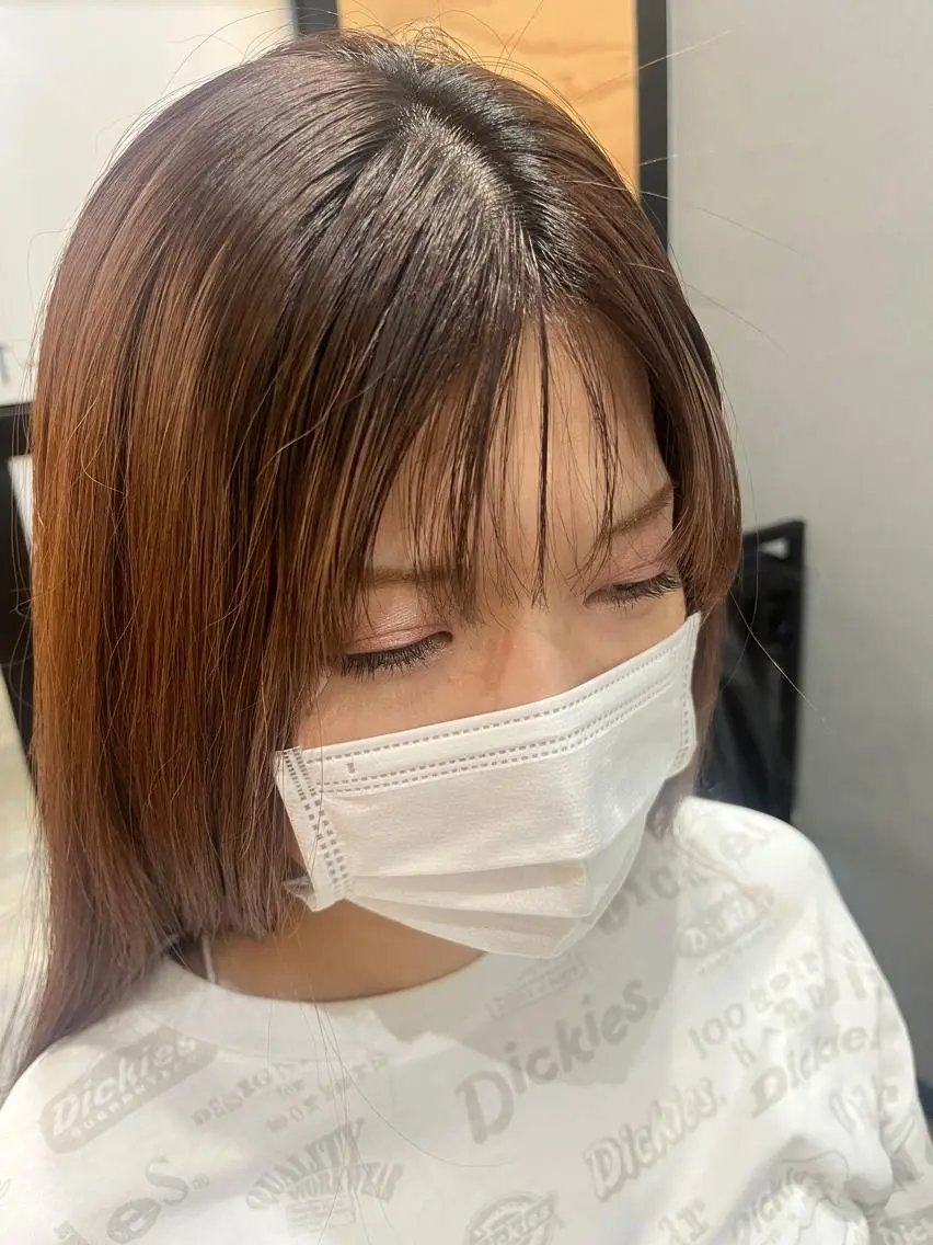 セミロング カラー パーマ ヘアアレンジ メンズ キッズ ネイル マツエク・マツパ アイブロウ メンズブリーチ メンズハイライト メンズインナーカラー メンズ韓国風 ブリーチ 久木原 ゆりのヘアスタイル
