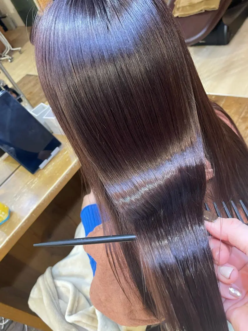 セミロング 髪質改善 山木 裕子のヘアスタイル