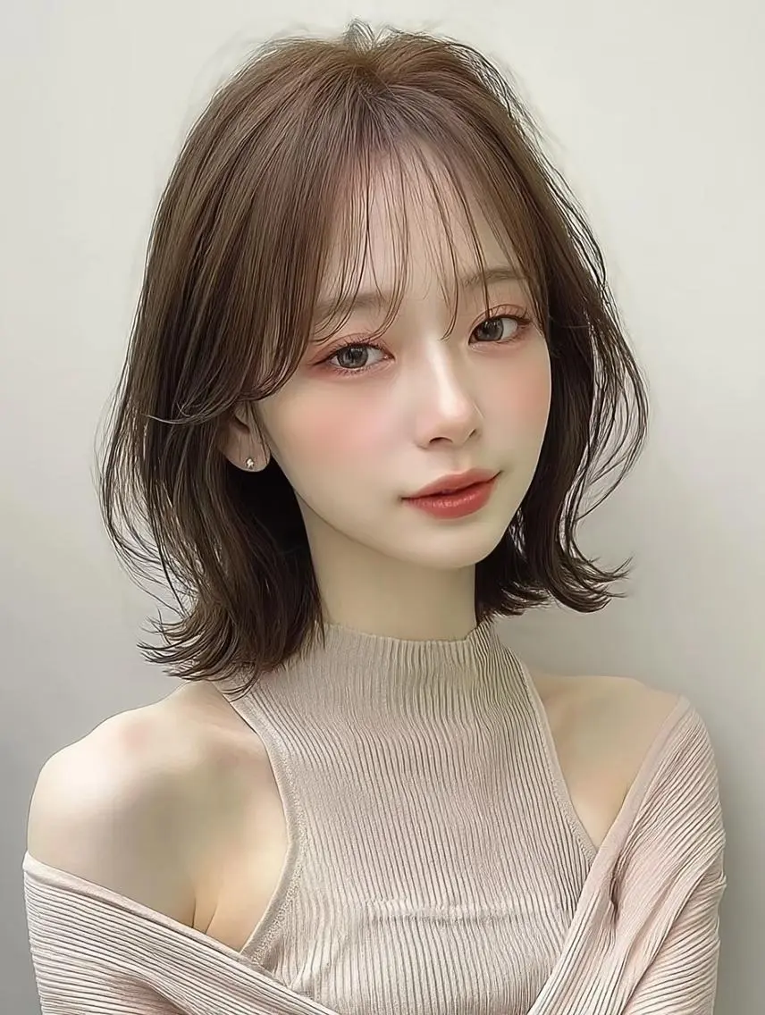 ショート ボブ 顔周りカット 髪質改善 韓国風ヘア レイヤーカット カット ブリーチなしカラー/ /レイヤー/美優のヘアスタイル