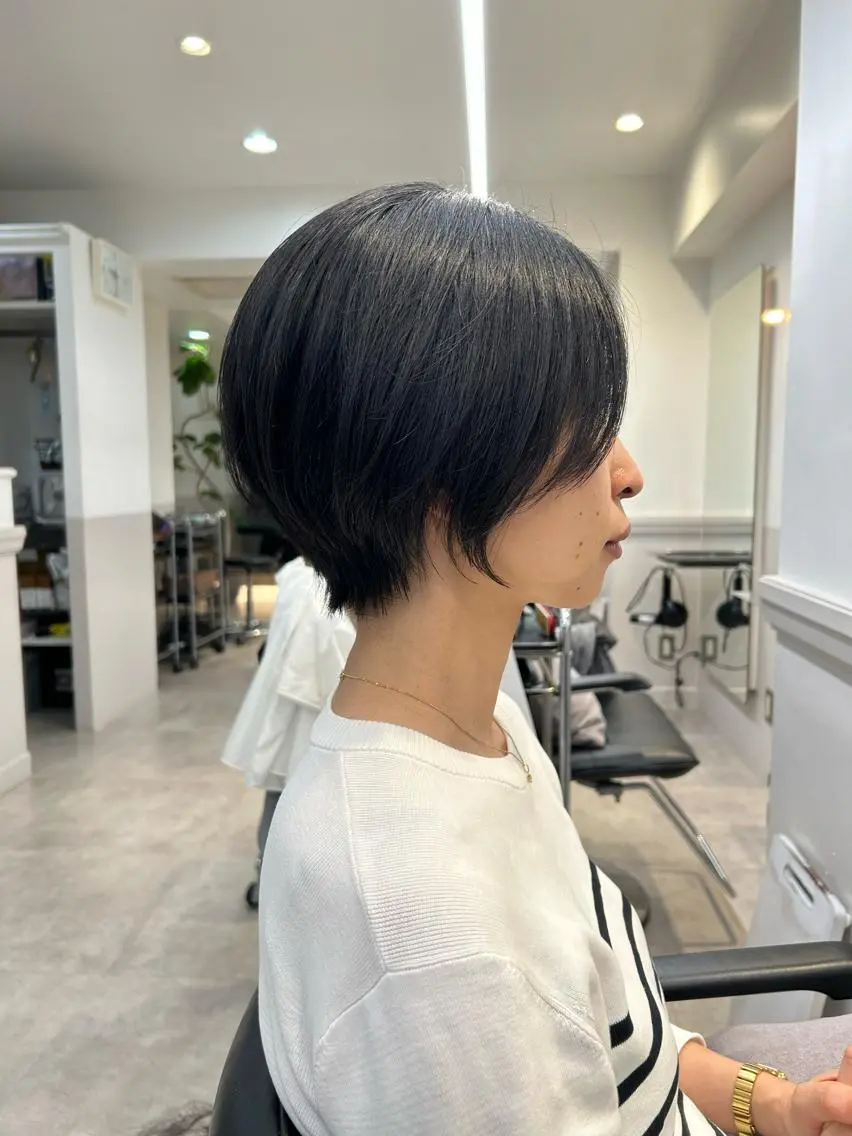 ショート カラー 山下夕月 ショート🫧ボブのヘアスタイル