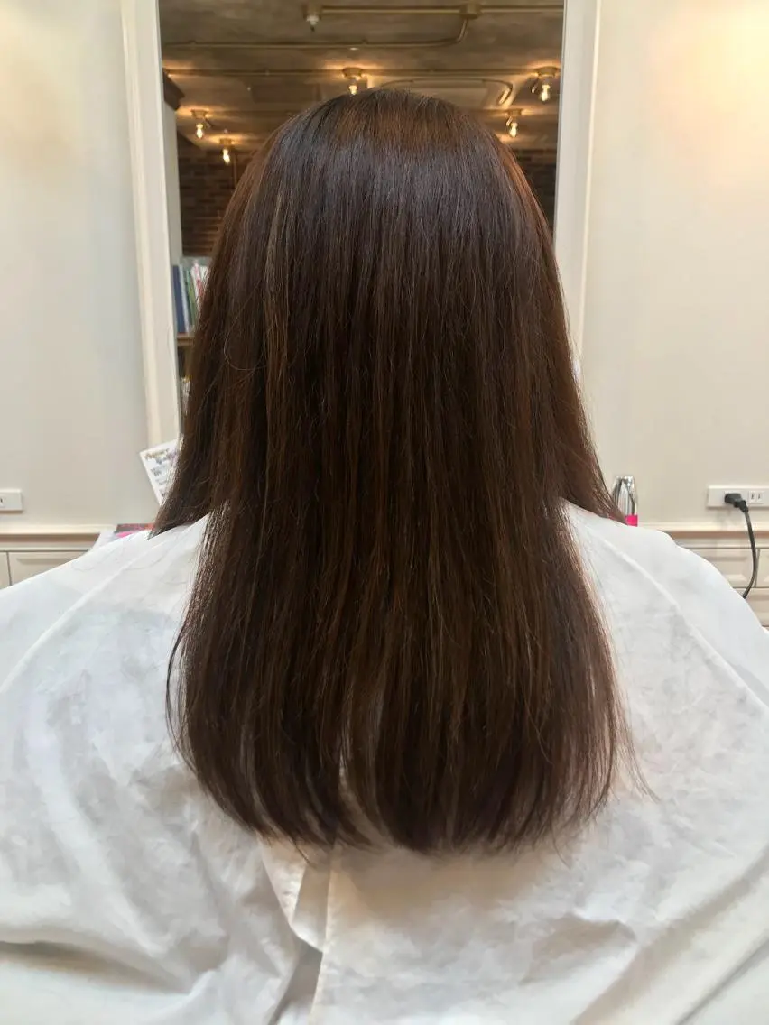 セミロング セミロングパーマ アッシュ 髪質改善 トリートメント 髪質改善✨縮毛矯正 美髪担当・大西真奈のヘアスタイル