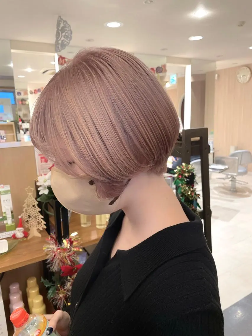 カラー ピンクカラー 美髪カラー✨本間 貴広のヘアスタイル