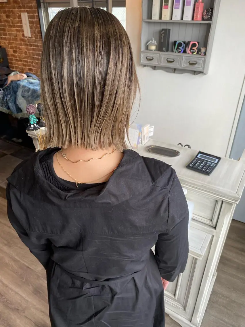 ショート ヘアカラー トリートメント 粕川 達哉のヘアスタイル