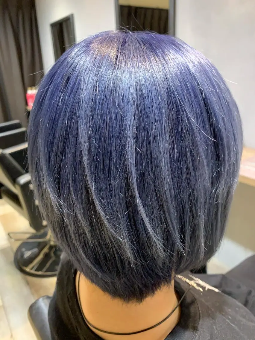 ショート カラー ブルーカラー ヘアカラー トリートメント katsuya hiroのヘアスタイル