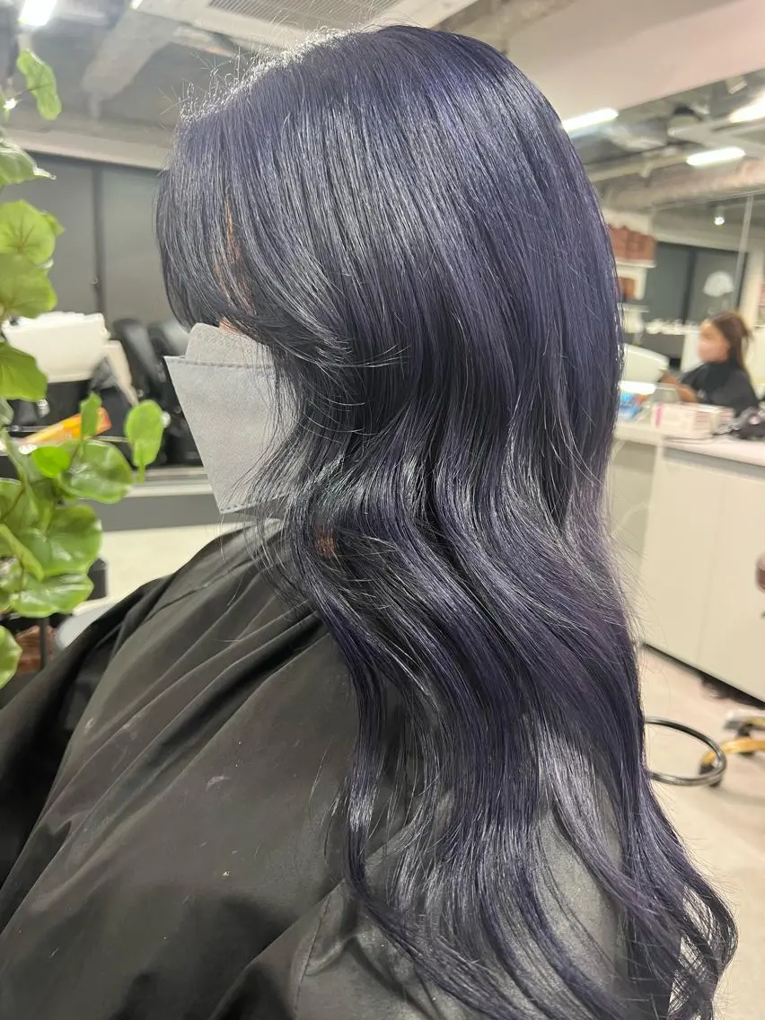 ロング カラー ハイトーン&髪質改善 &韓国エクステ🤎のヘアスタイル