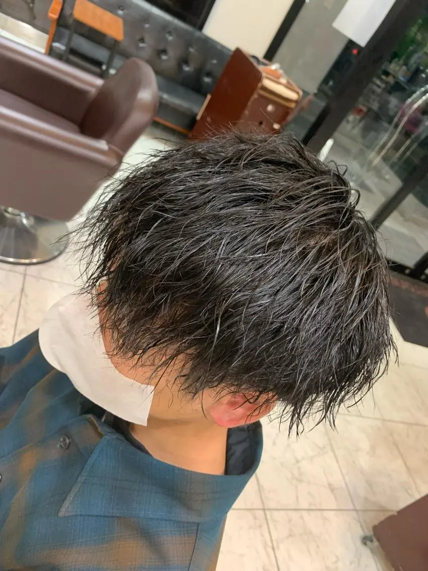 パーマ メンズ 安部 志弥のヘアスタイル