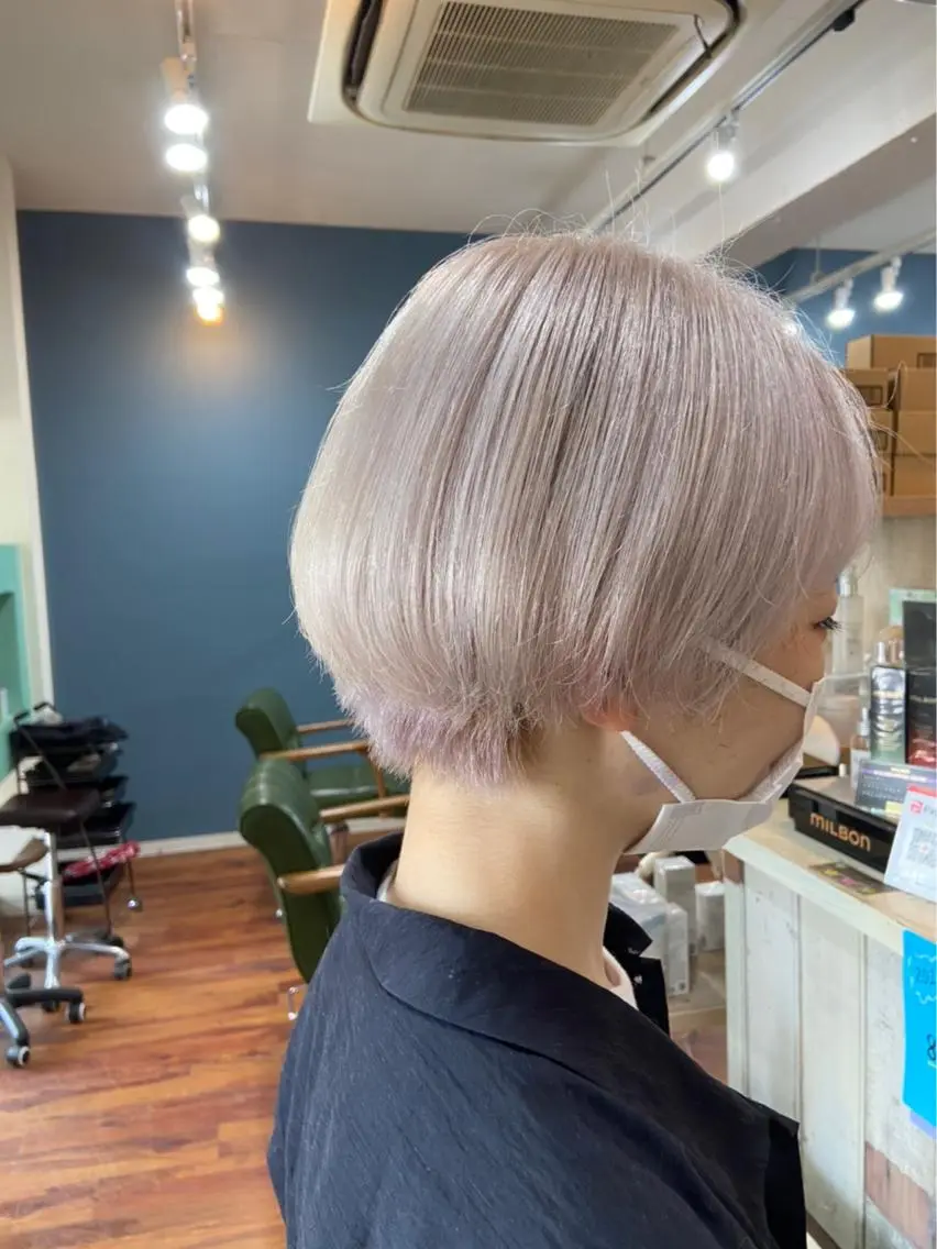 ショート カラー カット ヘアカラー 高野 真弥のヘアスタイル