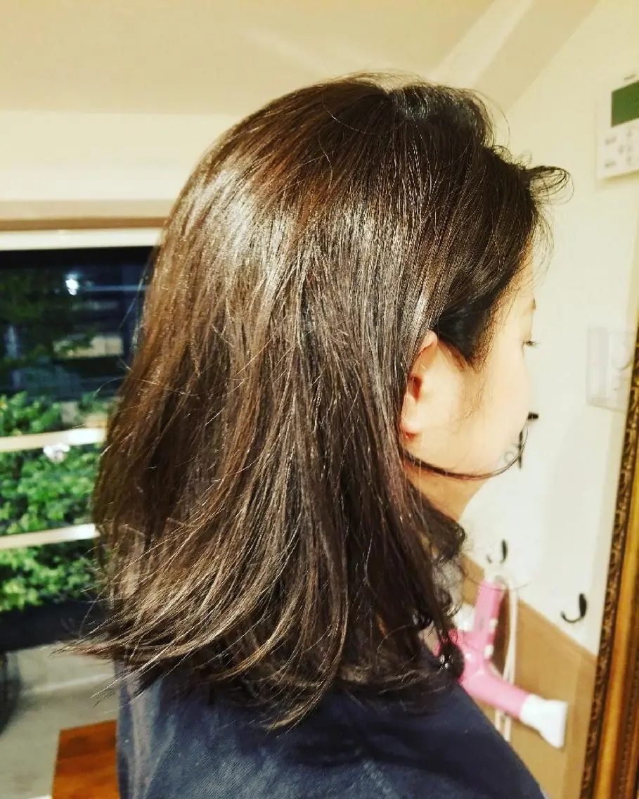 セミロング カラー アディクシーカラー 外国人風カラー トリートメント spa hair ark 富井直美のヘアスタイル