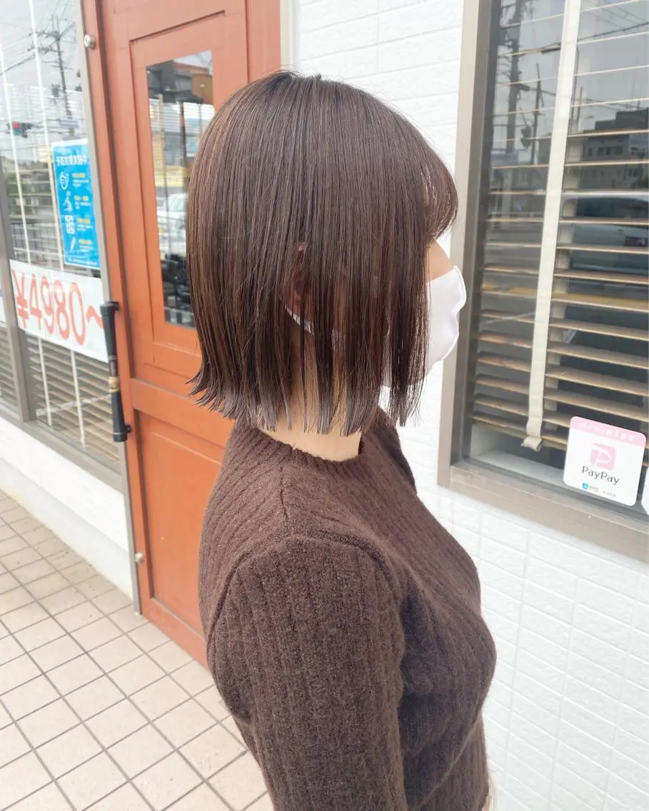 ミディアム カット 時末侑実 桜井駅のヘアスタイル
