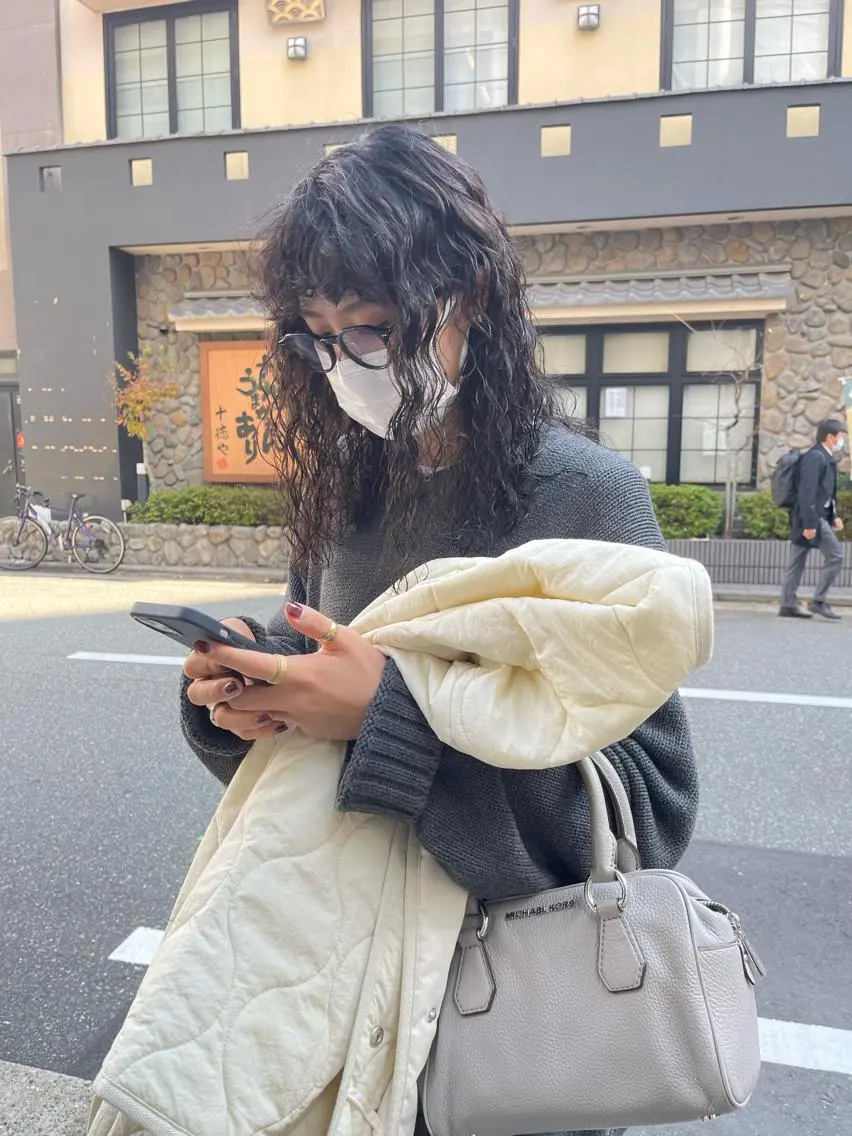 セミロング 早瀬裕之 パーマのヘアスタイル