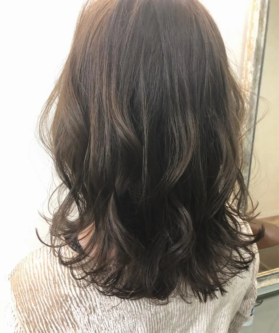 ミディアム カラー ベージュカラー TOWA 野村　コウダイのヘアスタイル