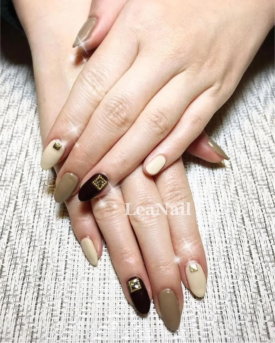 ネイル アートネイル シンプルネイル Lea Nailのネイルデザイン