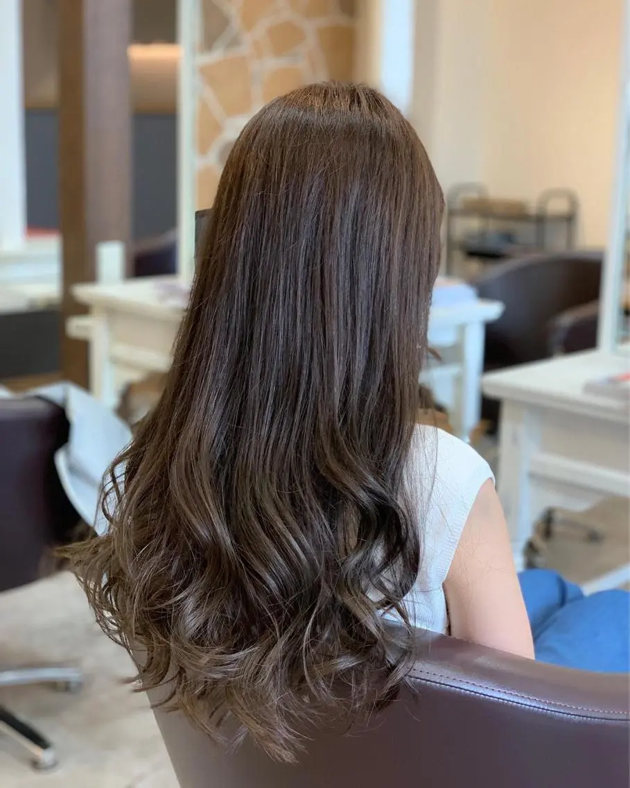 ロング 外国人風カラー ヘアカラー トリートメント 不動令 認定カラーリストのヘアスタイル