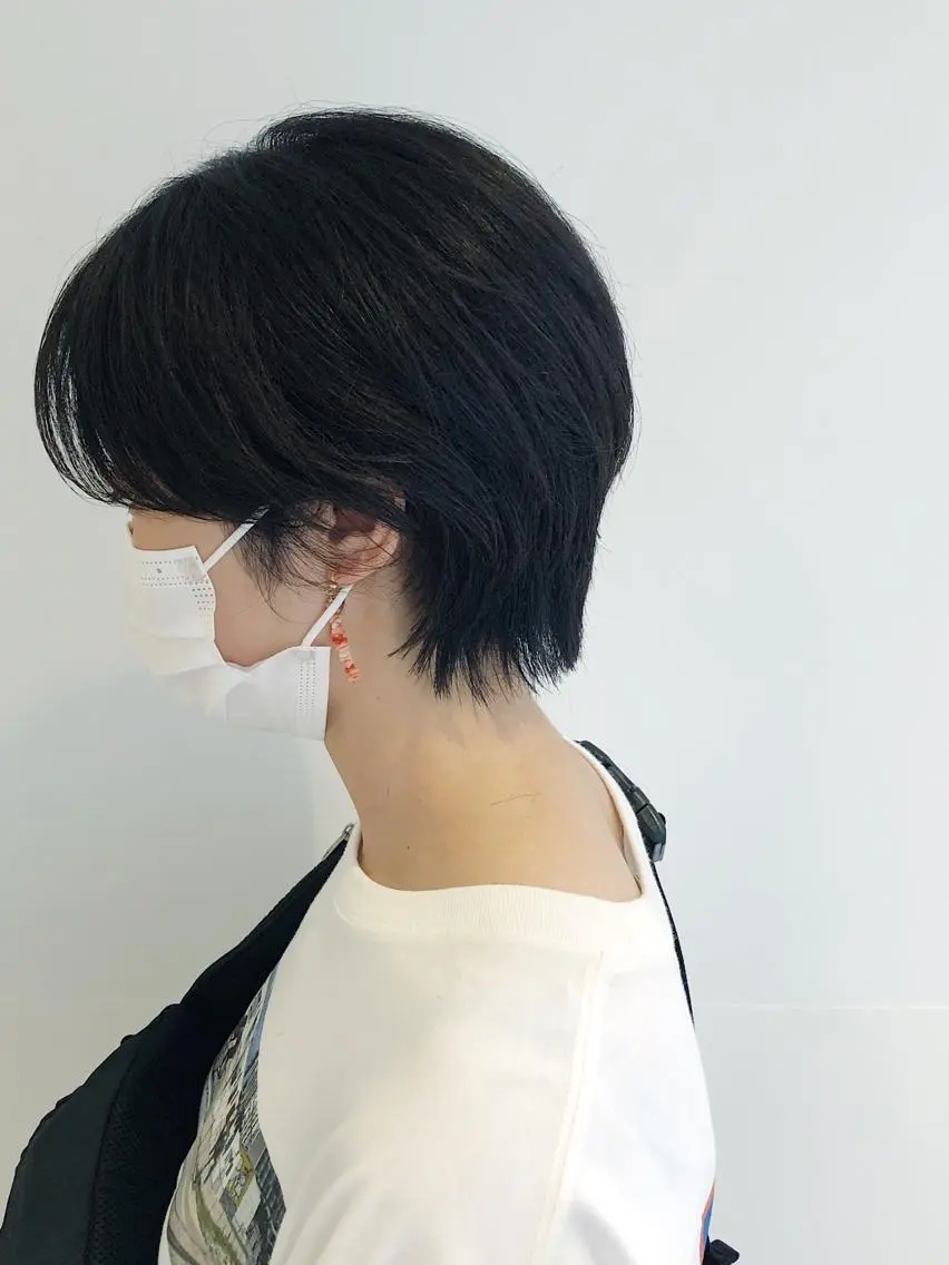 ショート カラー カット ヘアカラー トリートメント 髪質改善/顔まわり 石原のヘアスタイル