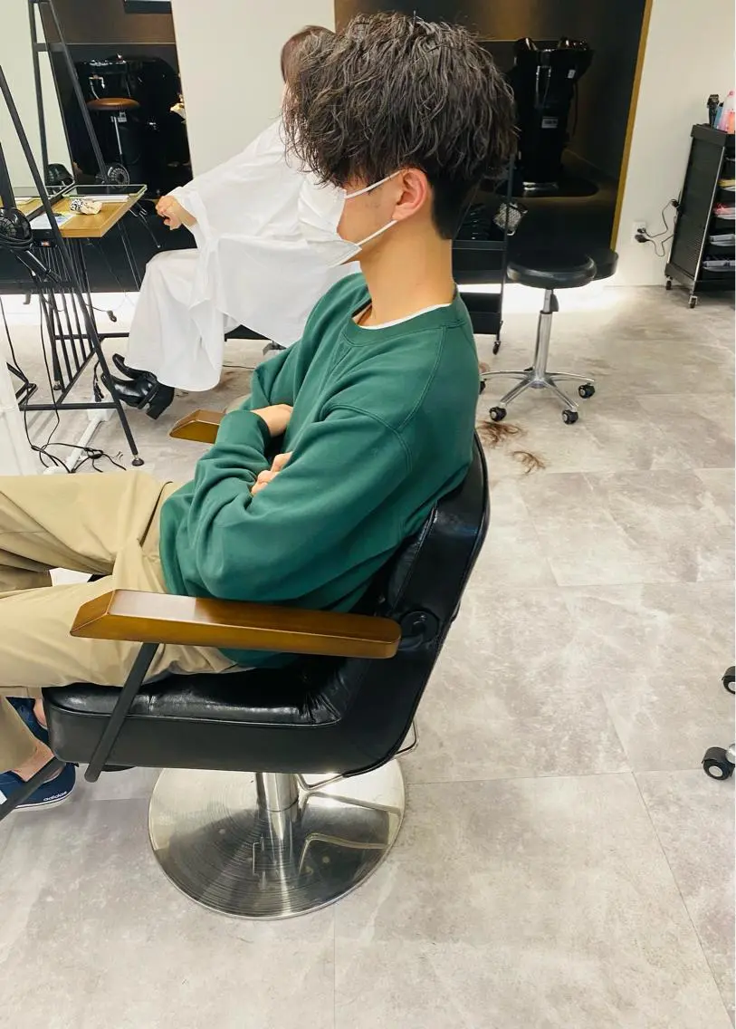 パーマ メンズ メンズパーマ ツイストスパイラルパーマ スパイラルパーマ カット パーマ 山﨑 大暉【ダブルカラー】のヘアスタイル