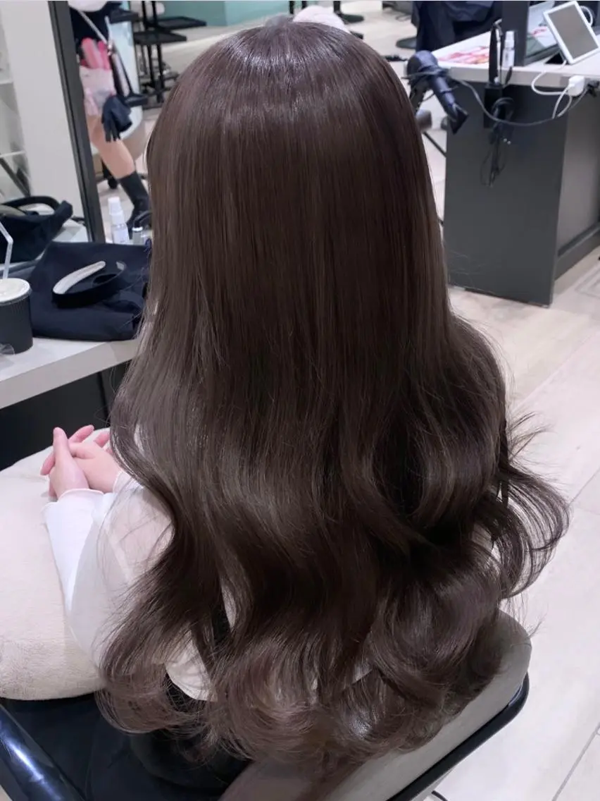ロング カラー カット ヘアカラー トリートメント 💎韓国レイヤー艶髪 /AYAKI💎のヘアスタイル
