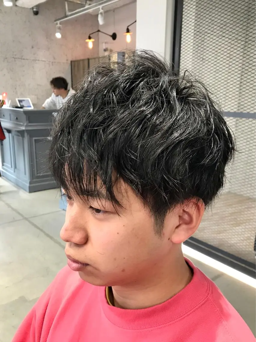 ショート パーマ メンズ KOOKI スティードトーキョーのヘアスタイル