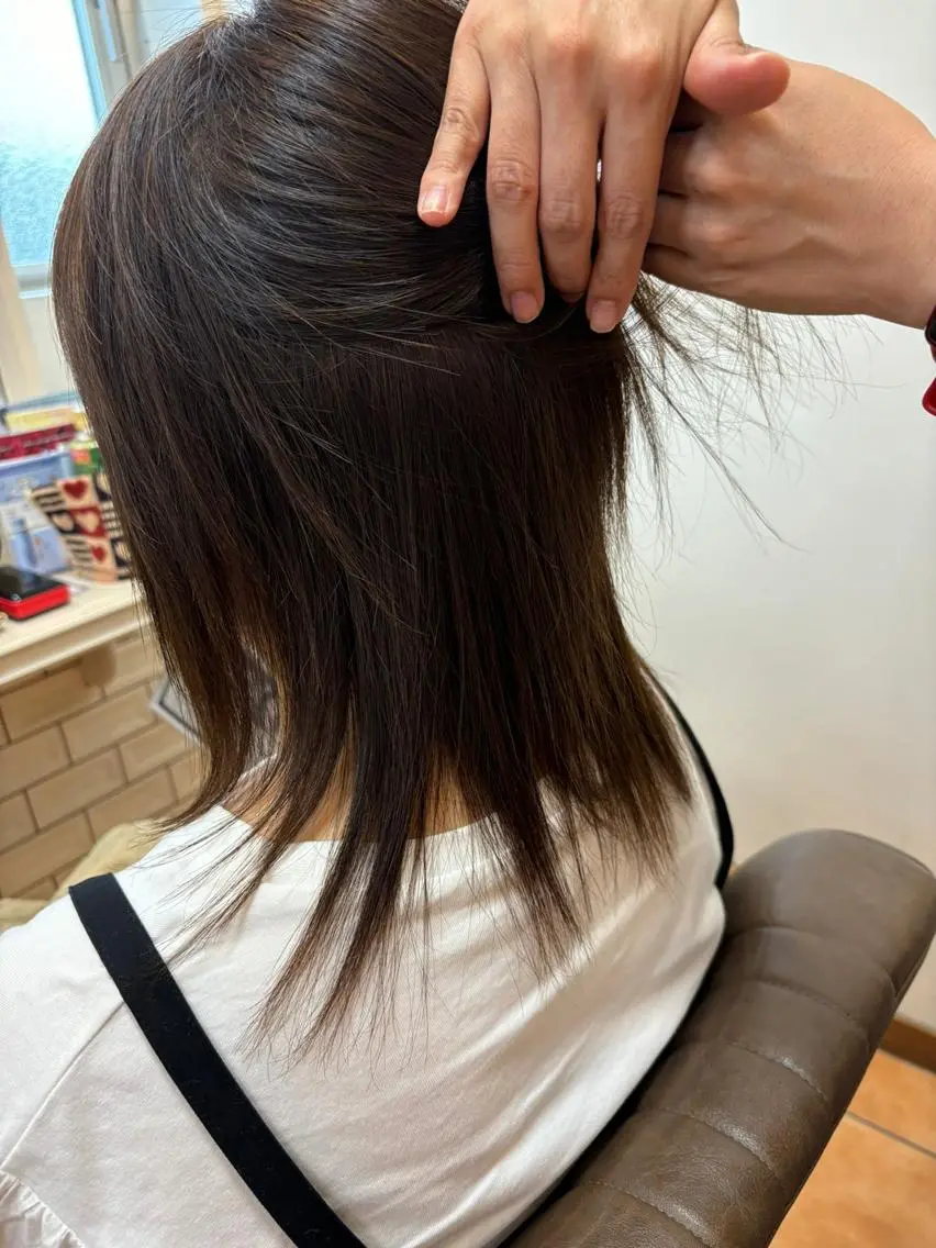 ミディアム 髪質改善 トリートメント カラーモデル募集中！ 奥出　紗永のヘアスタイル