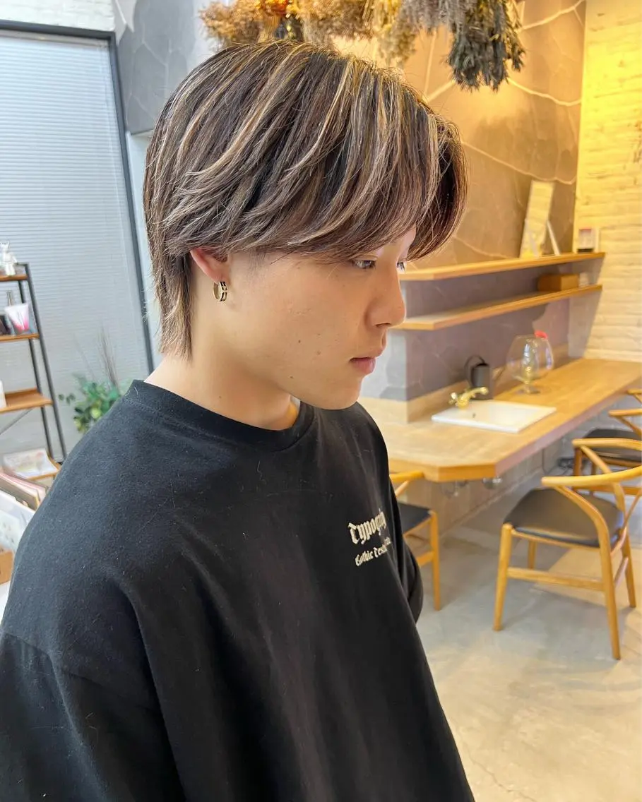 カラー メンズ 池本 勇大のヘアスタイル