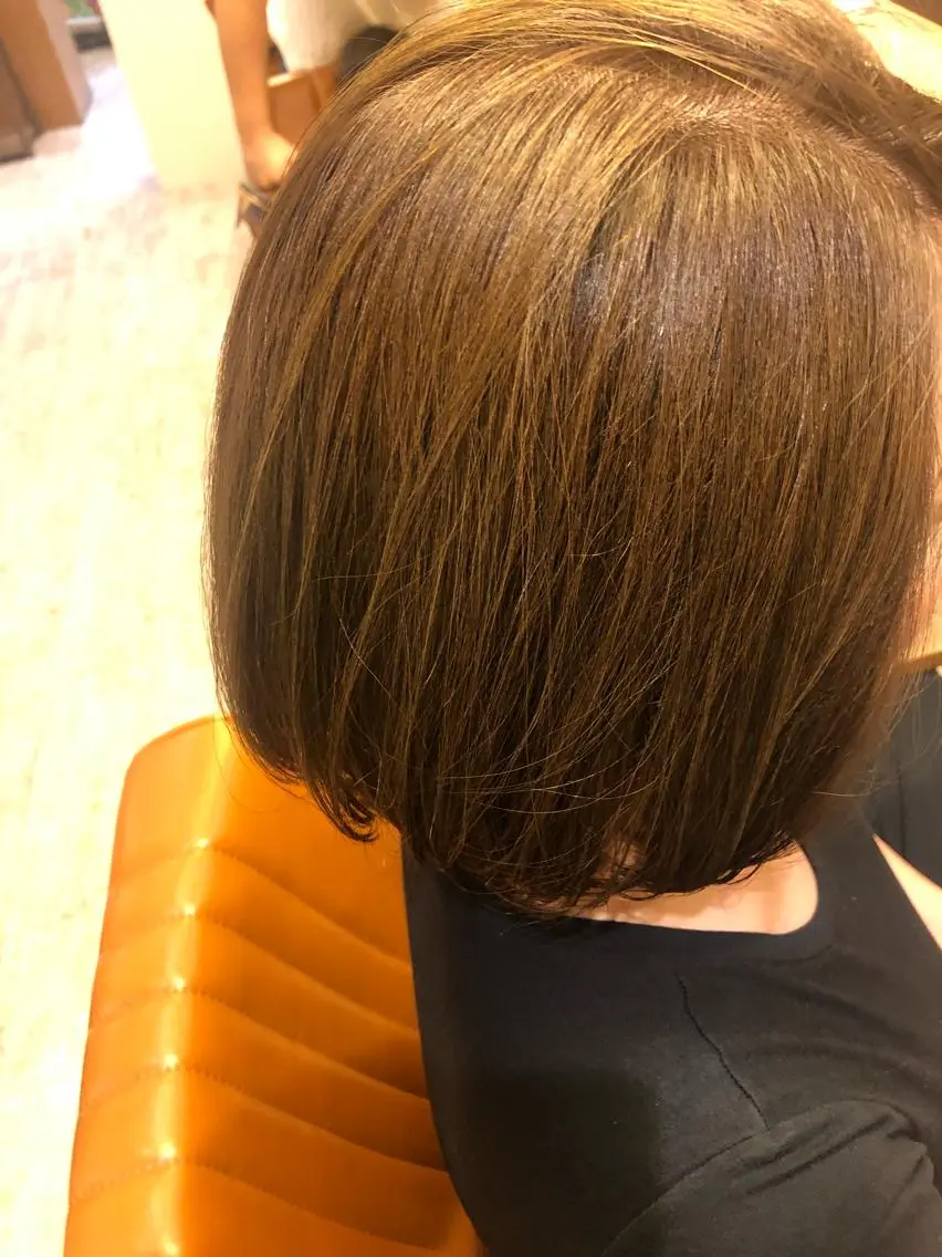 ミディアム カラー 髪質改善 十河　勇作のヘアスタイル