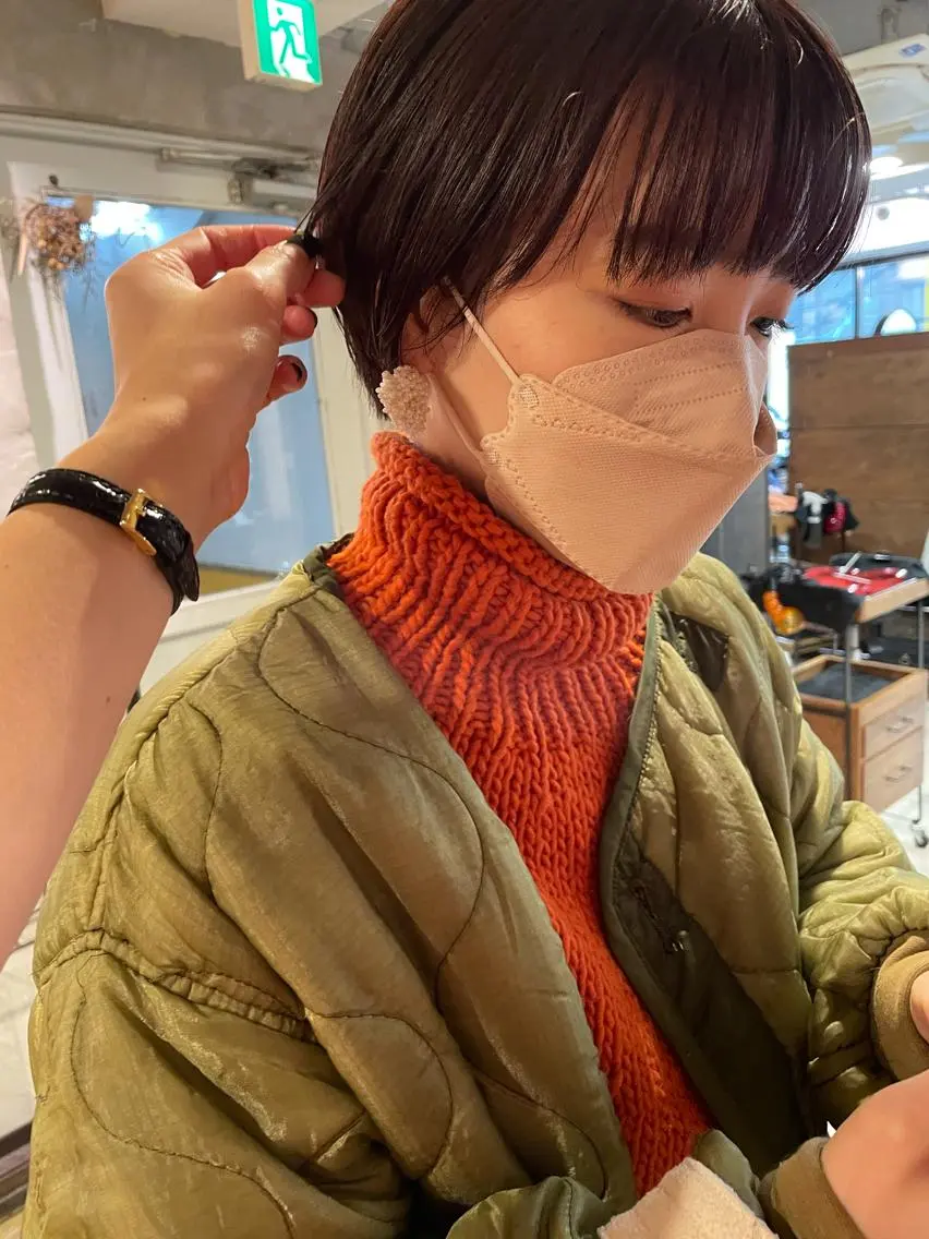 ショート ショートヘア カット ヘアカラー トリートメント ayane⭐️ボブ・ ショート・パーマのヘアスタイル