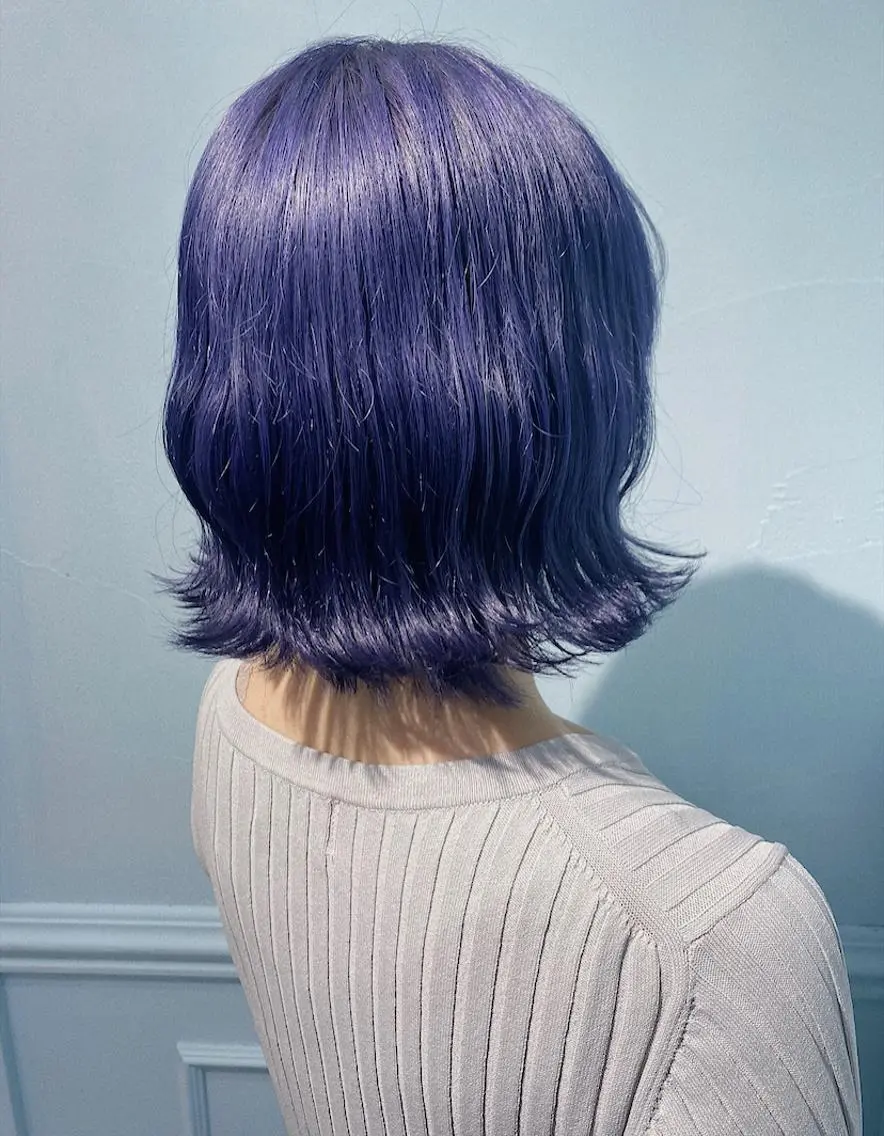 ミディアム カラー ヘアアレンジ ヘアカラー トリートメント ヘアセット 韓国レイヤーカット/ 儚げカラーチナツのヘアスタイル