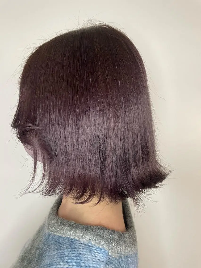 ミディアム カラー ベージュカラー ラベンダーカラー ラベンダーベージュ 大塚 友茉のヘアスタイル
