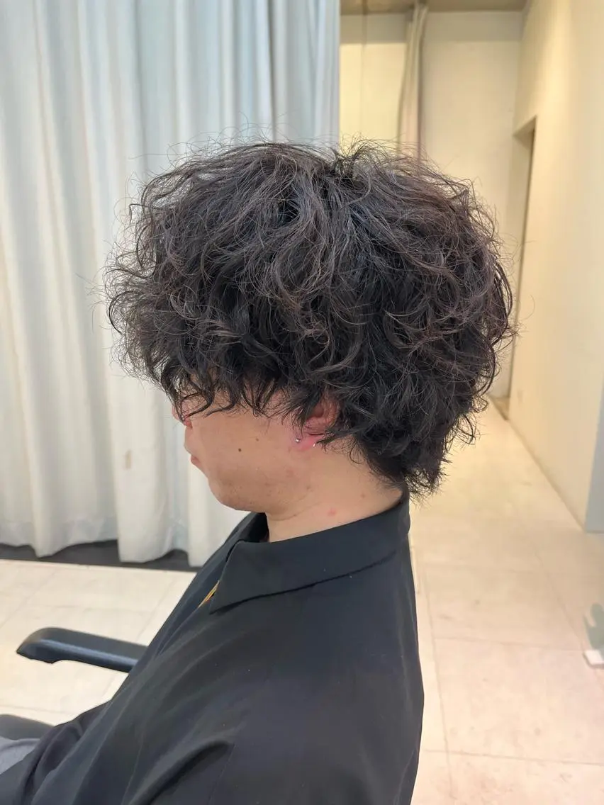 ショート メンズ カット パーマ トリートメント ヘアセット 🏆メンズヘア特化 🥇代表りんぺーのヘアスタイル
