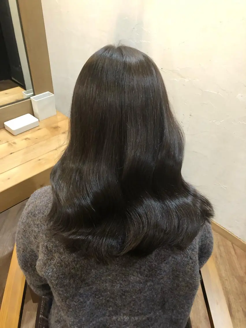 ロング カラー カット ヘアカラー トリートメント 縮毛矯正/髪質改善 予約はリクエストからのヘアスタイル