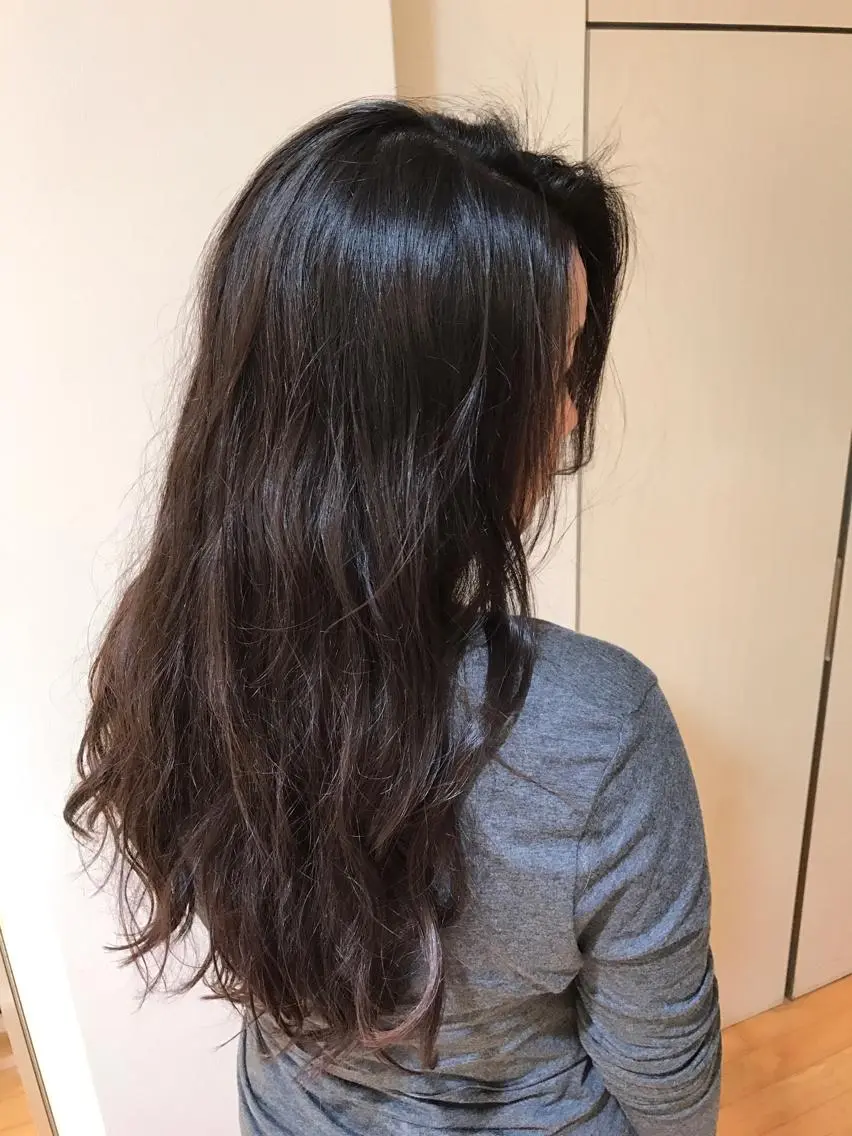 セミロング ロング パーマ タジマ ヤスヒサのヘアスタイル
