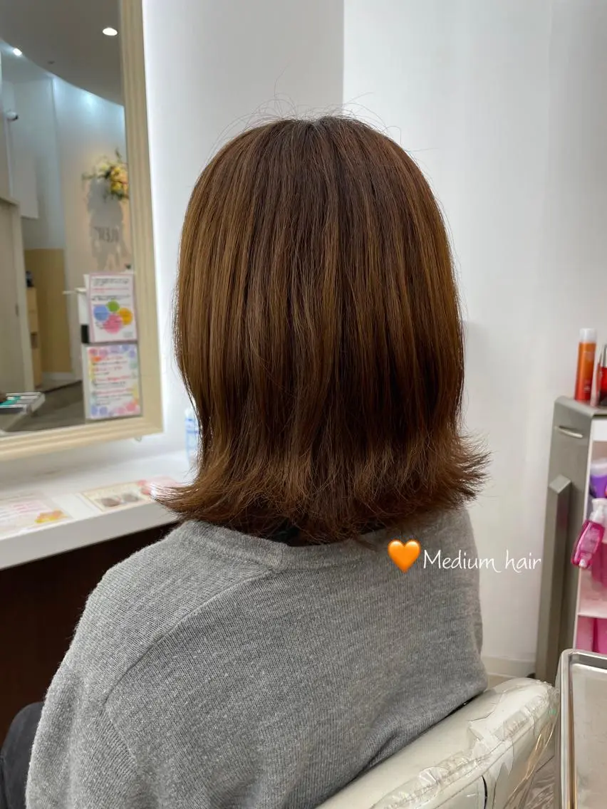 ミディアム くびれヘア 豊田 智美のヘアスタイル