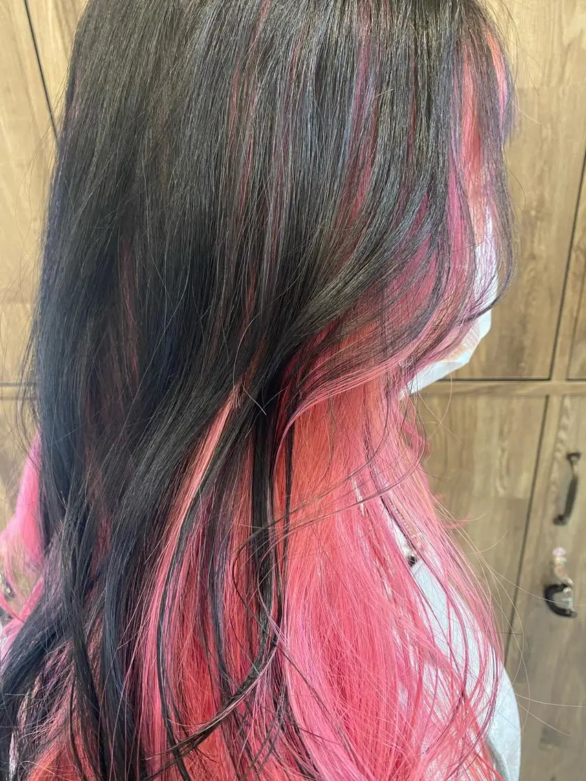 ロング カラー デザインカラー モデル募集🌈のヘアスタイル