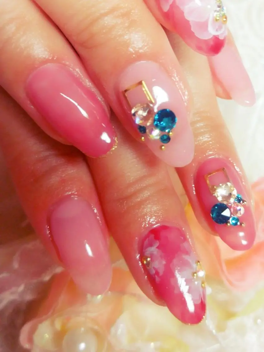 ネイル フラワーネイル Nail salon LABONのネイルデザイン