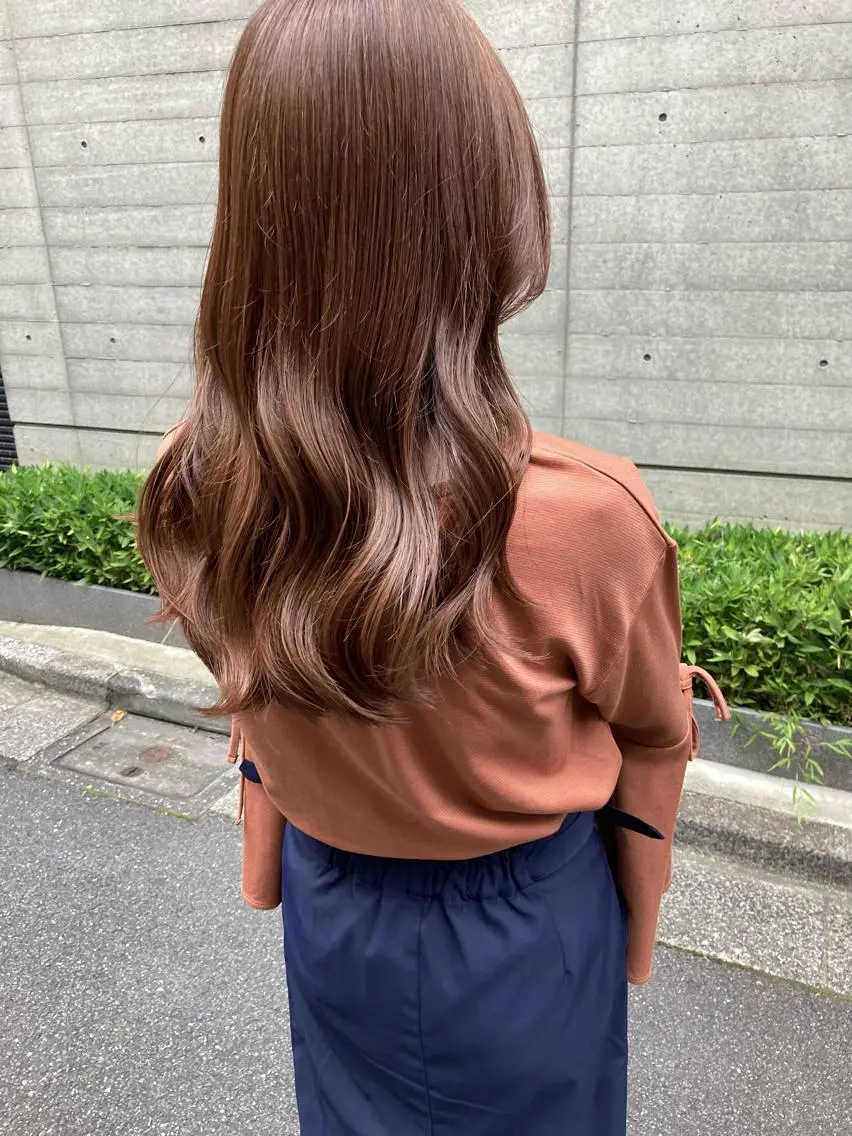 セミロング カット ヘアカラー トリートメント ✨色持ちの良い艶 カラー✨蟹江真世のヘアスタイル