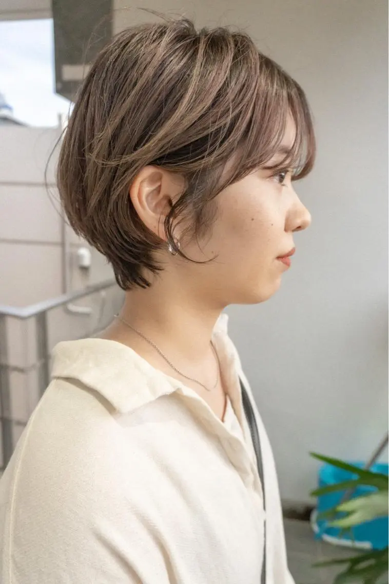 ショート カラー ショート/レイヤー なら石井知希のヘアスタイル